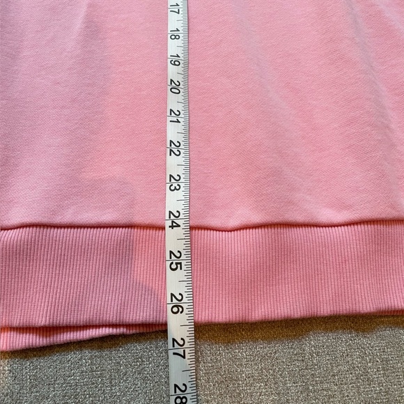 Tommy Hilfiger Bubble Gum Pink Crewneck Tommy French Terry Sweatshirt Casual - Picture 11 of 12